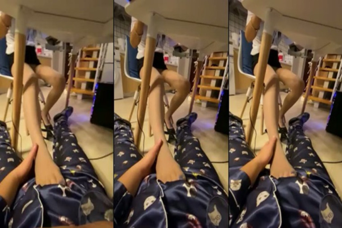 素人自拍美少女美腿足交挑逗