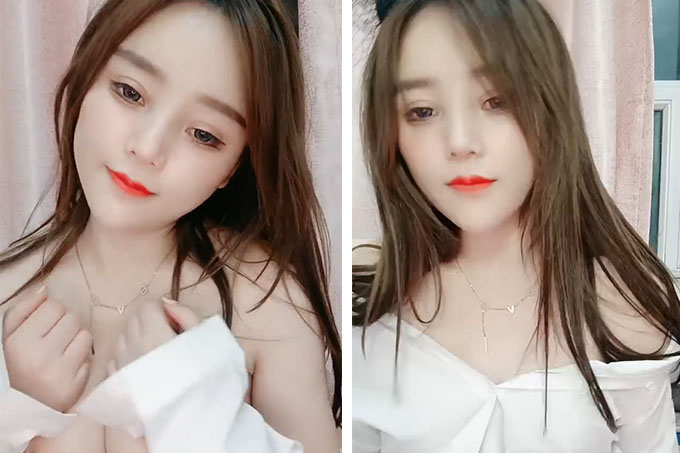 皮肤白皙长发美女主播，全裸跳舞，一线美鲍超级粉木耳特写