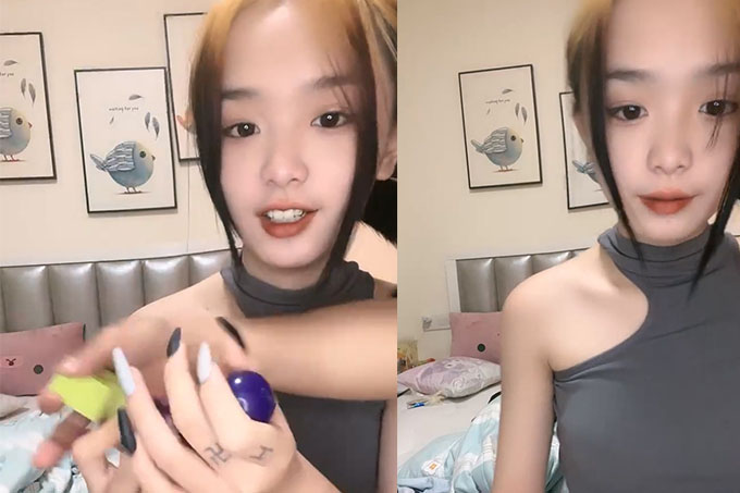 跳蛋肉棒插完~下面好难受，一定要哥哥真JB插进去，享受真正的零距离高潮性啪，操出白浆！