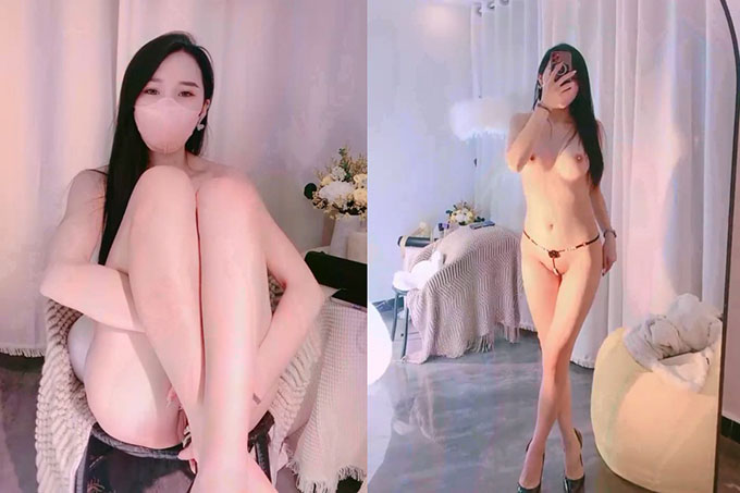 模特级网红女神!长发红唇超性感!撩起长裙珍珠丁字裤,翘起美腿假屌插穴,进进出出抽插极度诱惑